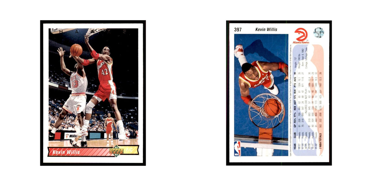 1992 Upper Deck Kevin Willis Basketball Cards #397
