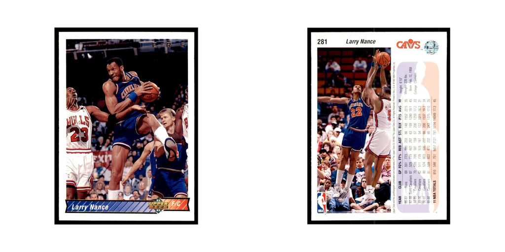 1992 Upper Deck Larry Nance Basketball Cards #281