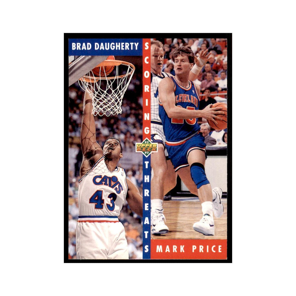1992 Upper Deck Brad Daugherty/Mark Price Basketball Cards #498