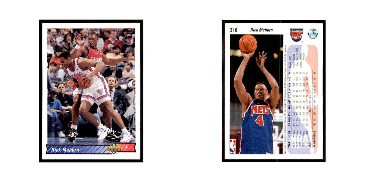 1992 Upper Deck Rick Mahorn Basketball Cards #316
