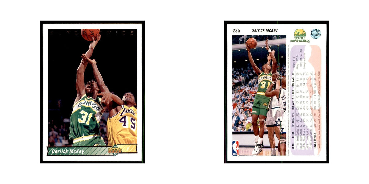 1992 Upper Deck Derrick McKey Basketball Cards #235