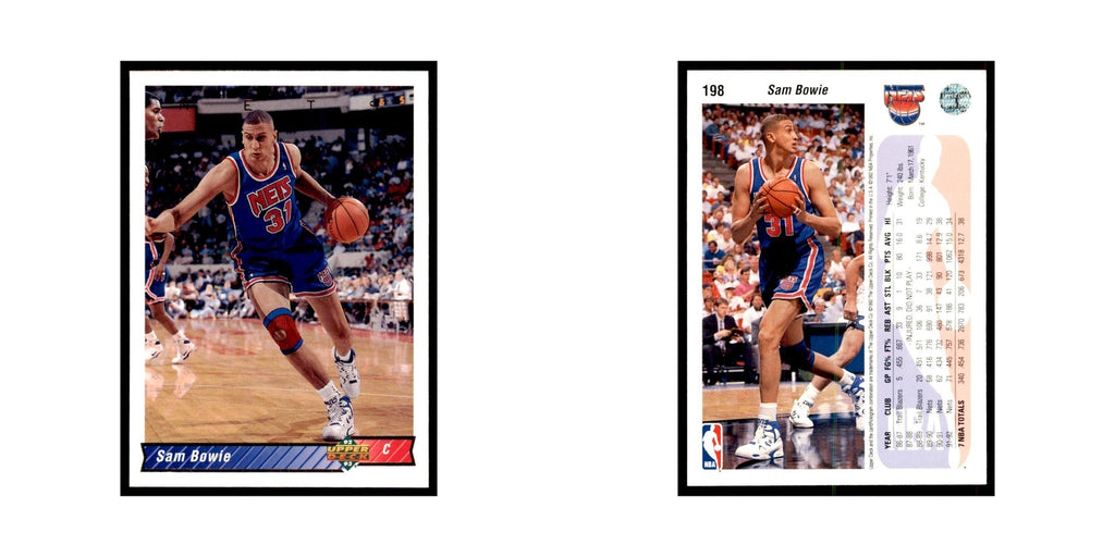 1992 Upper Deck Sam Bowie Basketball Cards #198