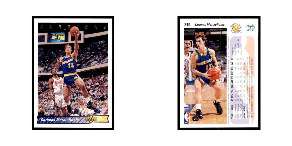 1992 Upper Deck Sarunas Marciulionis Basketball Cards #249