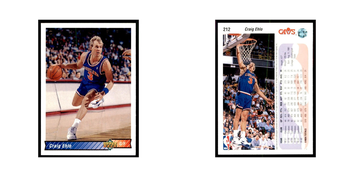 1992 Upper Deck Craig Ehlo Basketball Cards #212