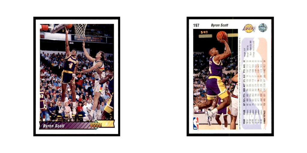 1992 Upper Deck Byron Scott Basketball Cards #197