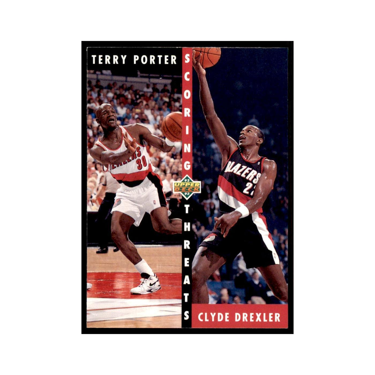 1992 Upper Deck Terry Porter/Clyde Drexler Basketball Cards #503