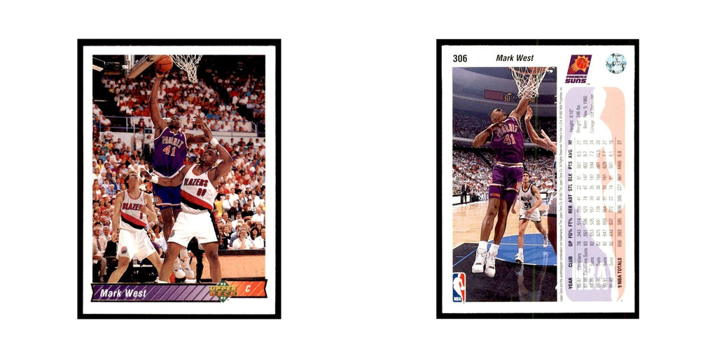 1992 Upper Deck Mark West Basketball Cards #306