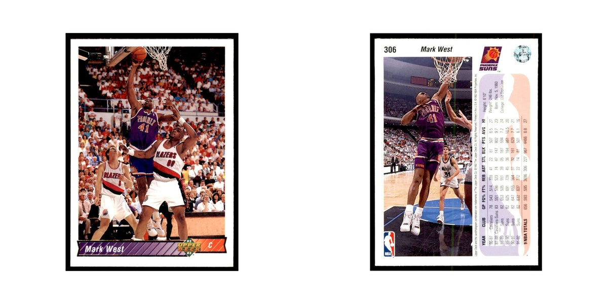 1992 Upper Deck Mark West Basketball Cards #306