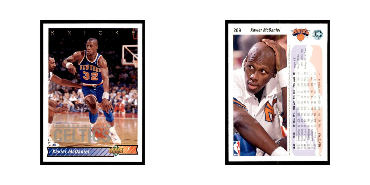 1992 Upper Deck Xavier McDaniel Basketball Cards #269