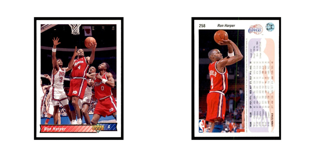 1992 Upper Deck Ron Harper Basketball Cards #258