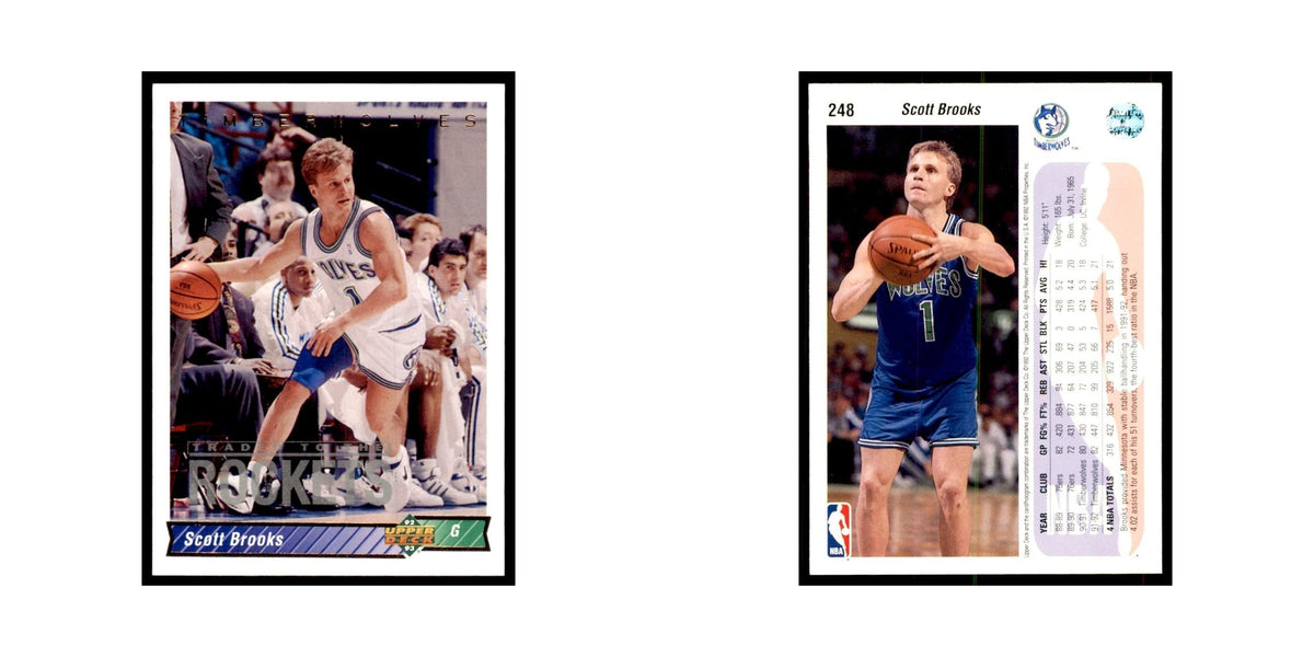 1992 Upper Deck Scott Brooks Basketball Cards #248