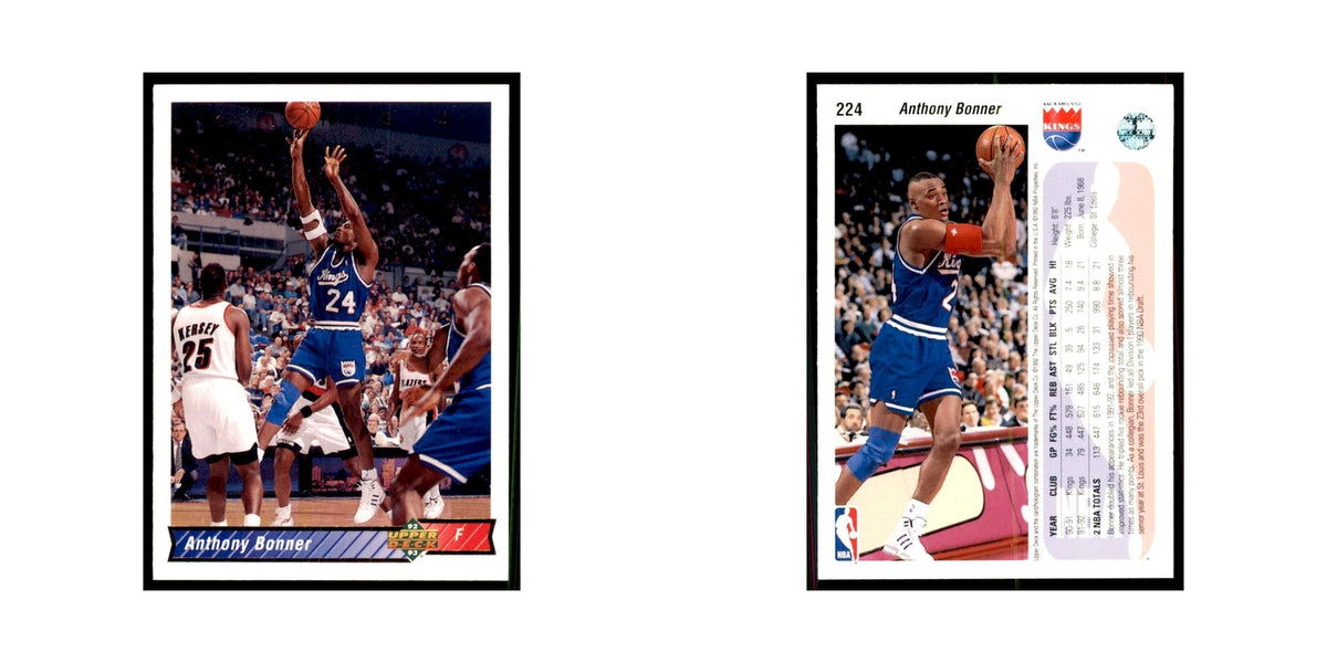 1992 Upper Deck Anthony Bonner Basketball Cards #224