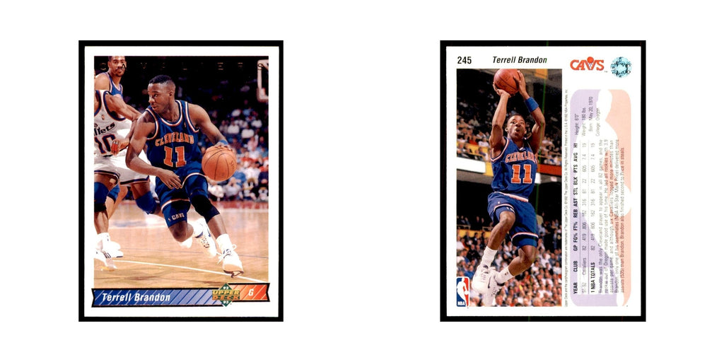 1992 Upper Deck Terrell Brandon Basketball Cards #245