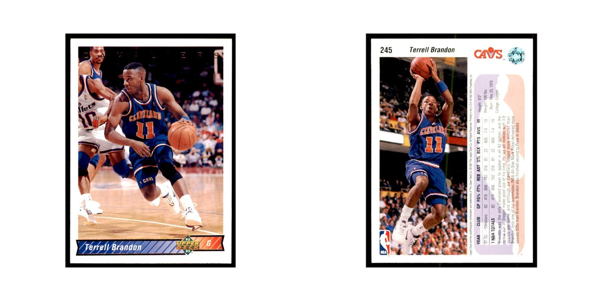 1992 Upper Deck Terrell Brandon Basketball Cards #245