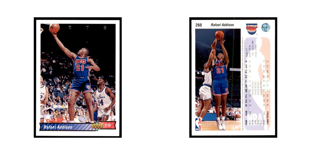 1992 Upper Deck Rafael Addison Basketball Cards #260