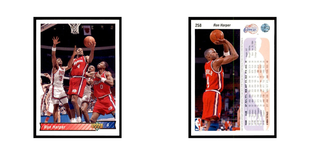 1992 Upper Deck Ron Harper Basketball Cards #258