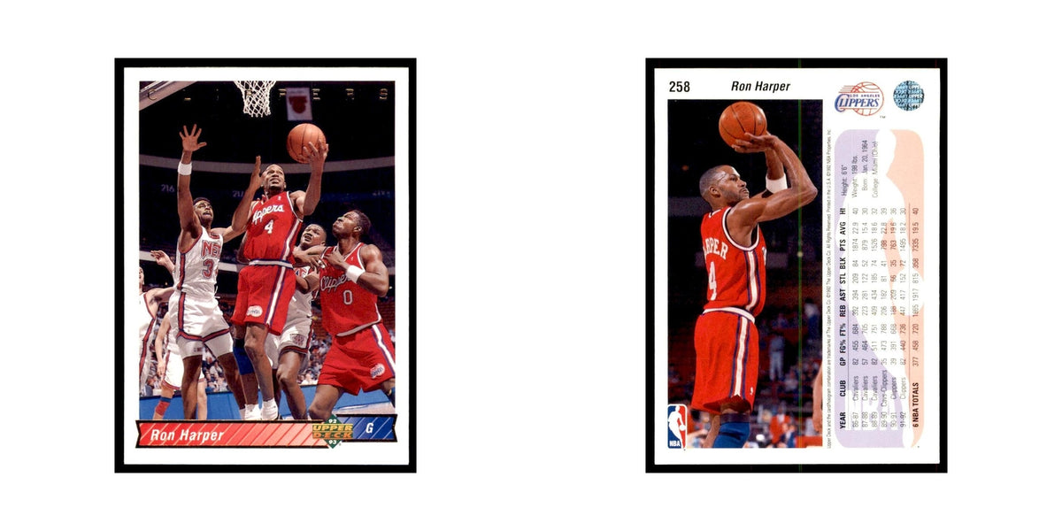 1992 Upper Deck Ron Harper Basketball Cards #258