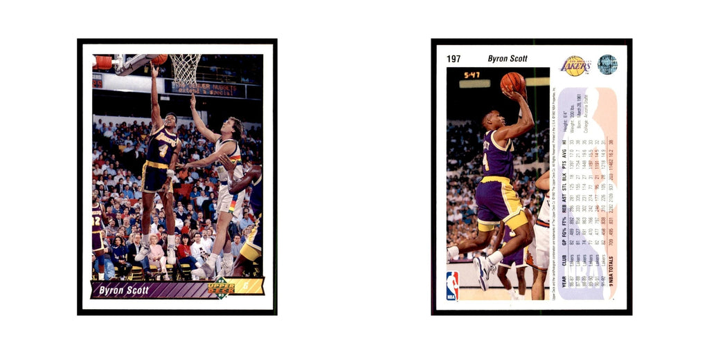 1992 Upper Deck Byron Scott Basketball Cards #197