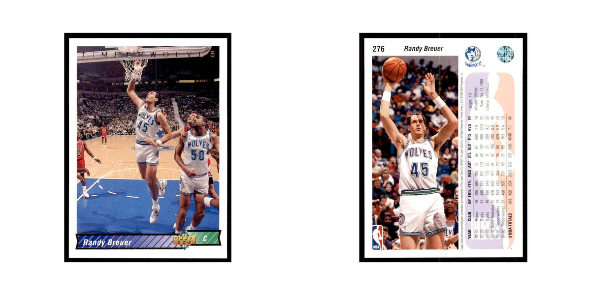 1992 Upper Deck Randy Breuer Basketball Cards #276