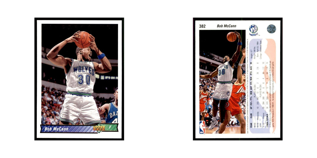 1992 Upper Deck Bob McCann Basketball Cards #382