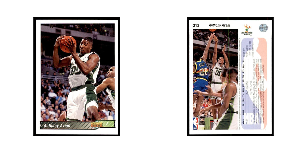 1992 Upper Deck Anthony Avent Basketball Cards #313