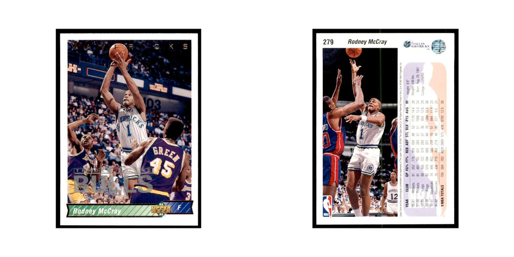 1992 Upper Deck Rodney McCray Basketball Cards #279