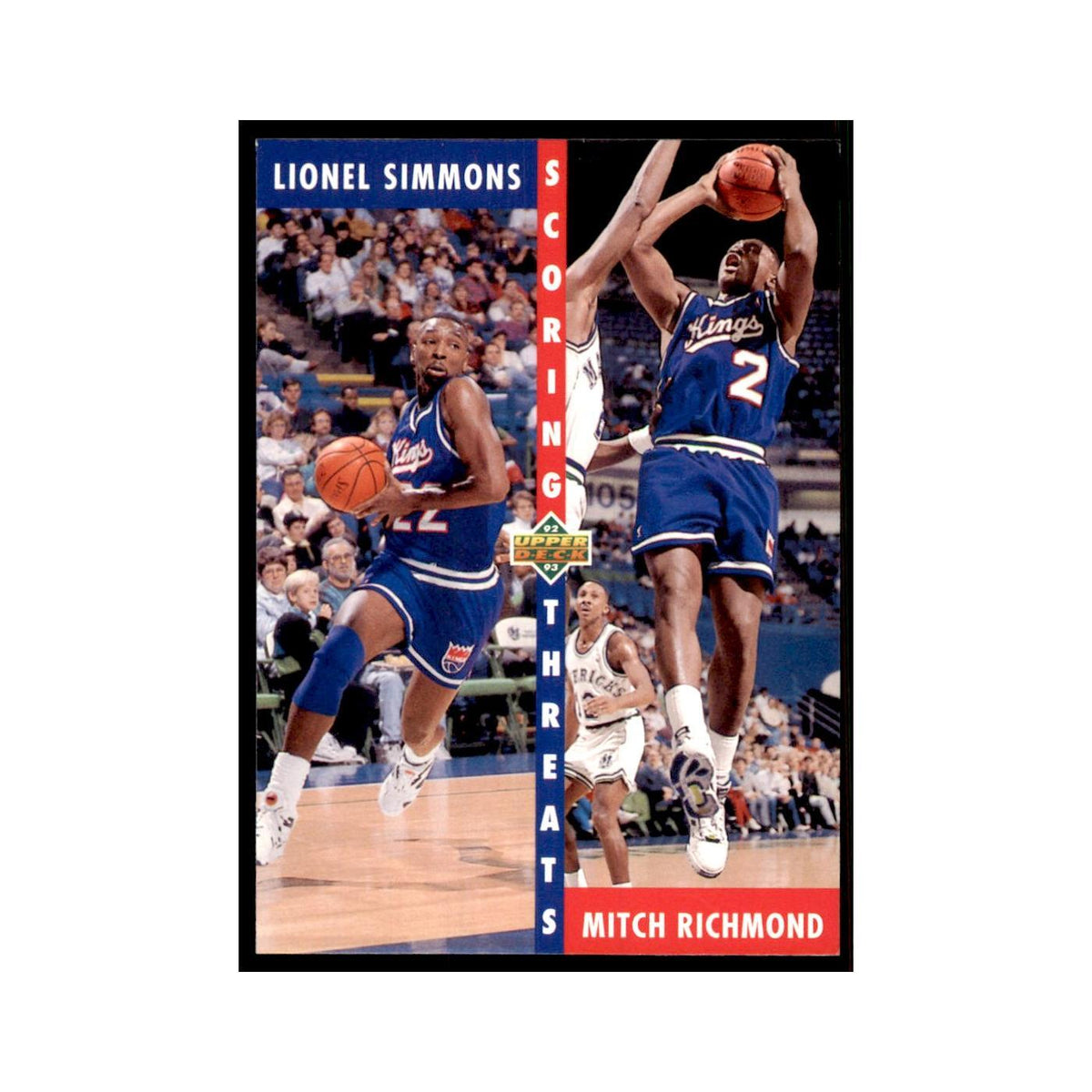 1992 Upper Deck Lionel Simmons/Mitch Richmond Basketball Cards #504