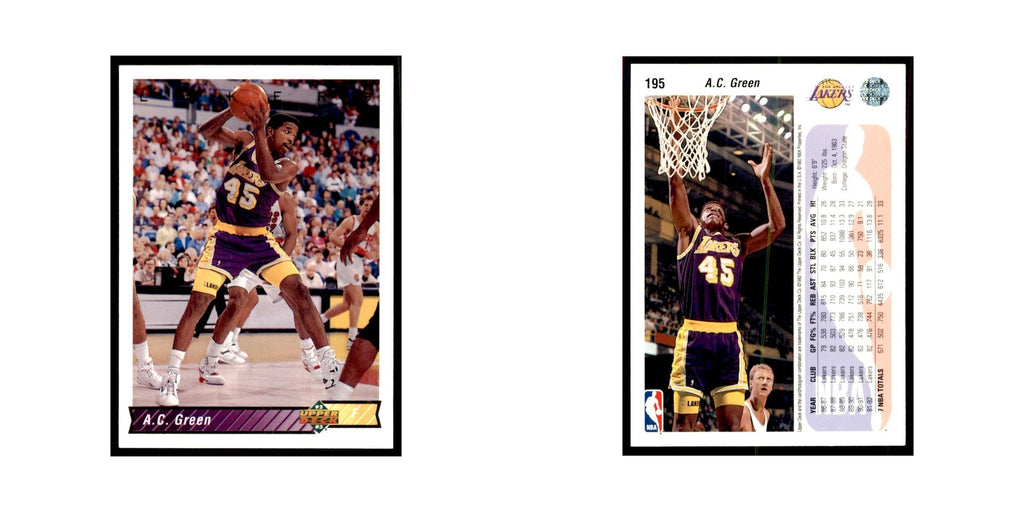 1992 Upper Deck A.C. Green Basketball Cards #195