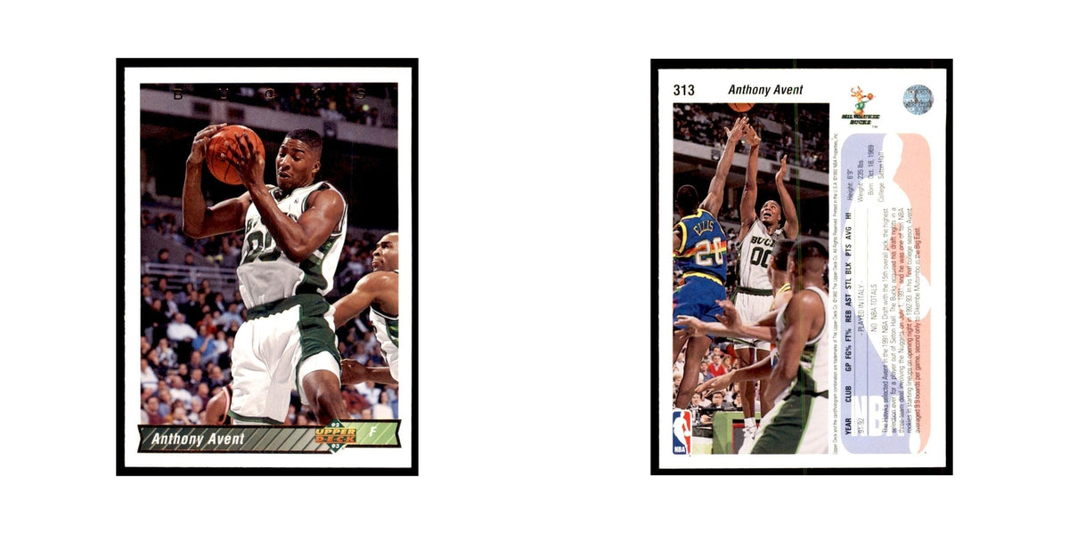 1992 Upper Deck Anthony Avent Basketball Cards #313