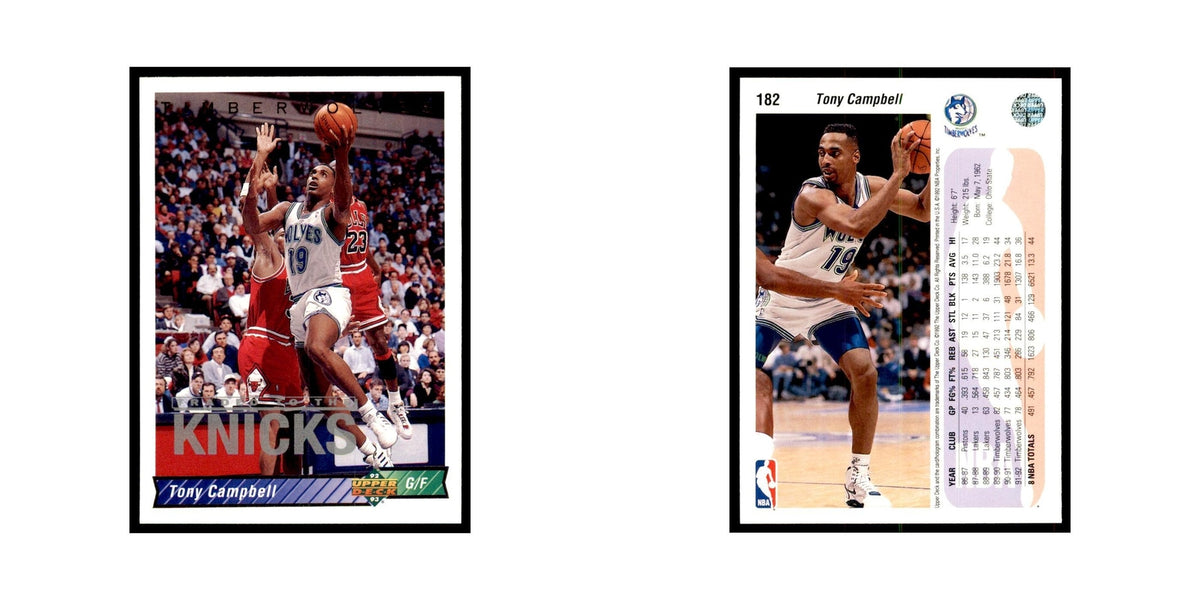 1992 Upper Deck Tony Campbell Basketball Cards #182