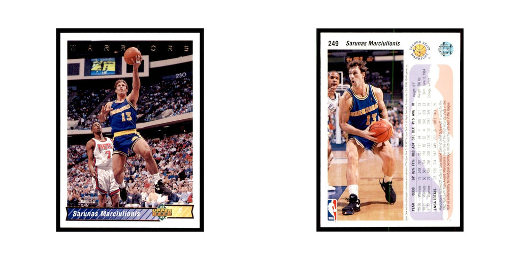 1992 Upper Deck Sarunas Marciulionis Basketball Cards #249