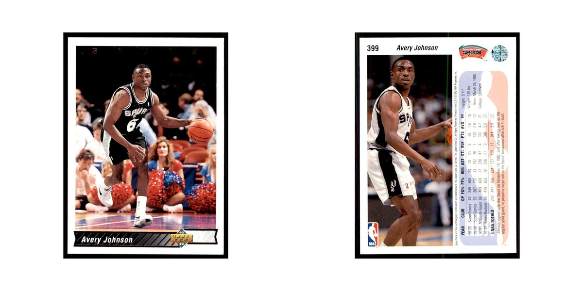 1992 Upper Deck Avery Johnson Basketball Cards #399