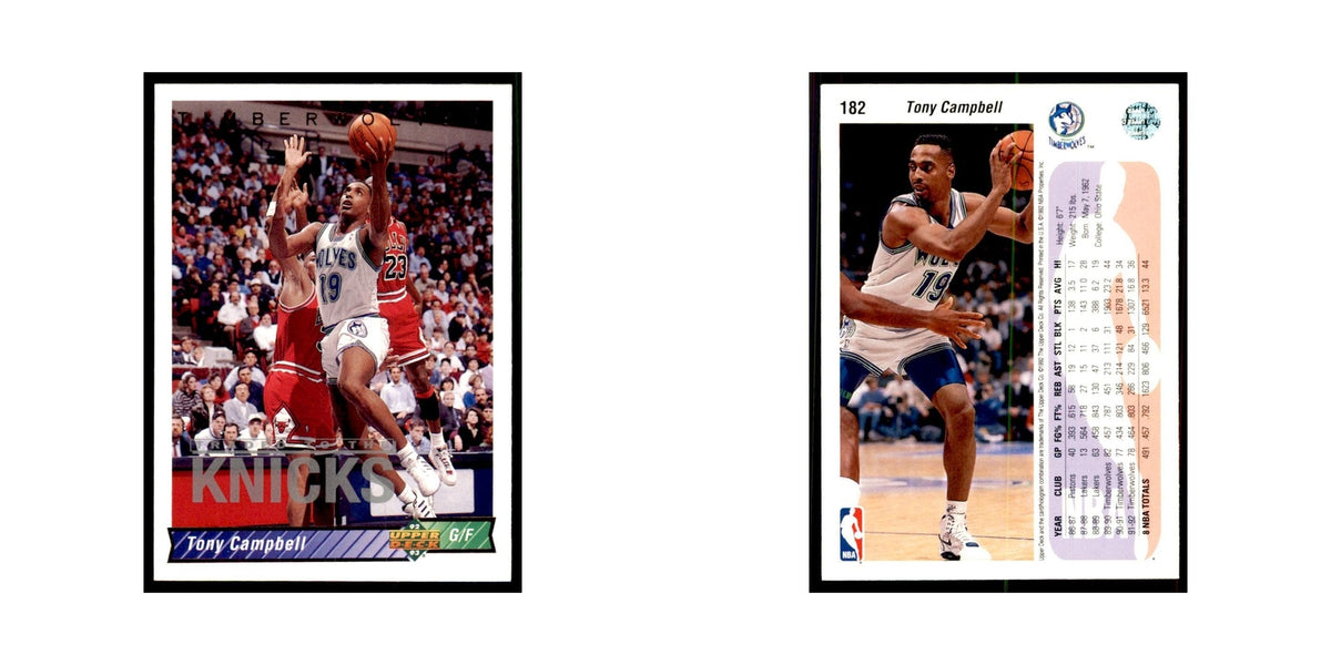 1992 Upper Deck Tony Campbell Basketball Cards #182