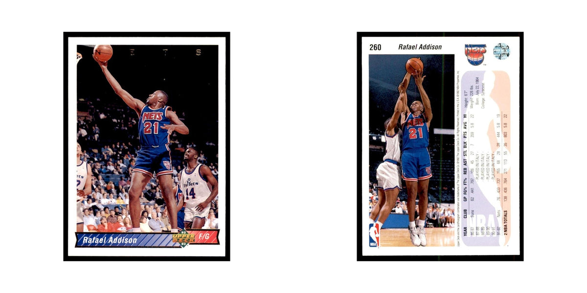 1992 Upper Deck Rafael Addison Basketball Cards #260