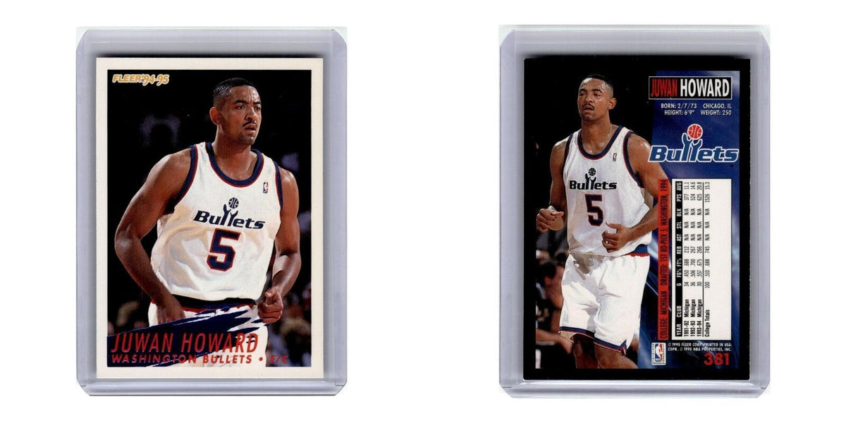 1994 Fleer Juwan Howard Washington Bullets #381