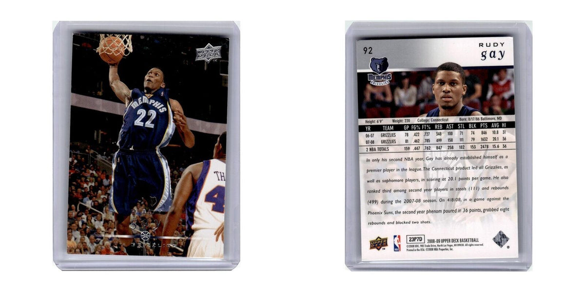 2008 Upper Deck Rudy Gay Grizzlies #92