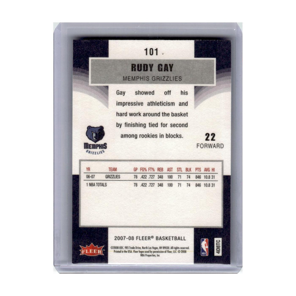 2007 Fleer Rudy Gay Grizzlies #101