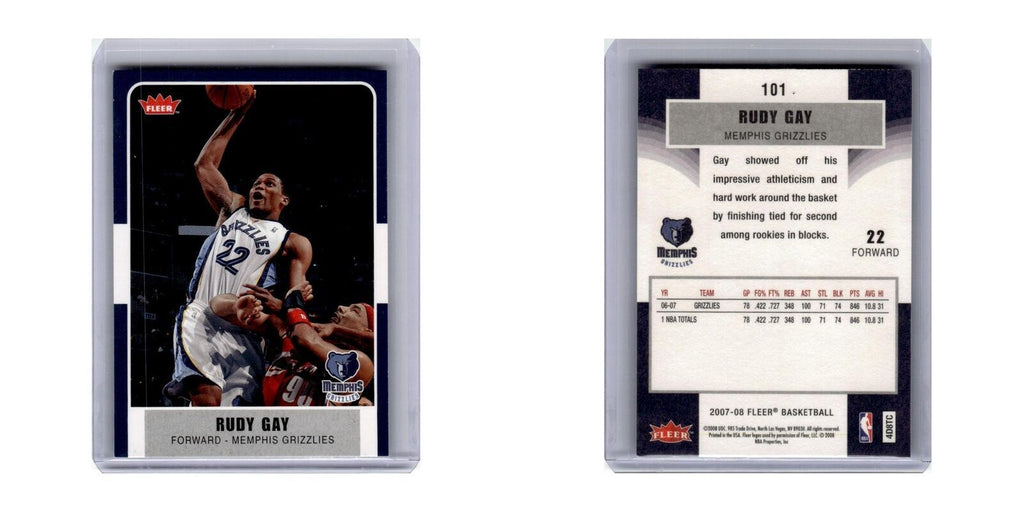 2007 Fleer Rudy Gay Grizzlies #101