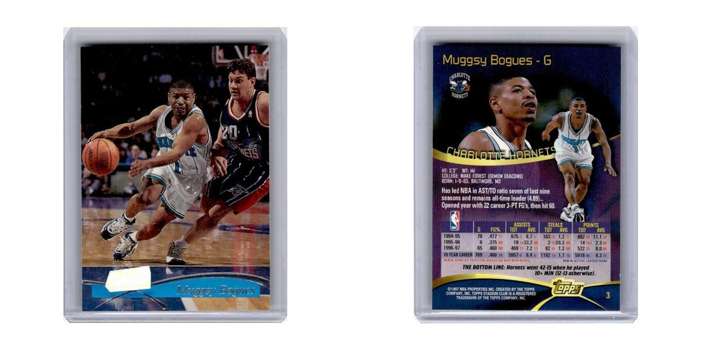 1997 Stadium Club Muggsy Bogues Hornets #3