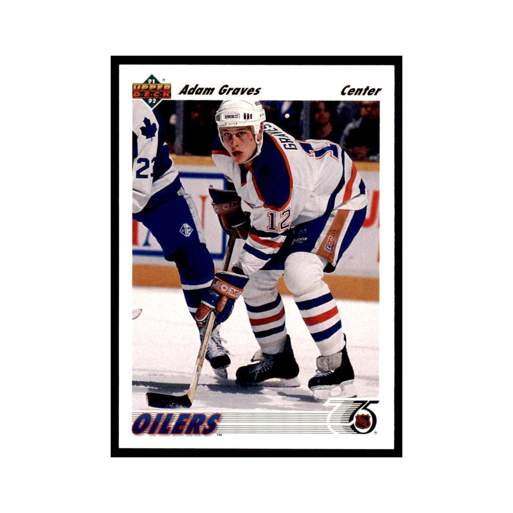 1991 Upper Deck Adam Graves Hockey Cards #268
