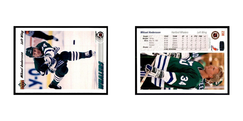 1991 Upper Deck Mikael Andersson Hockey Cards #238