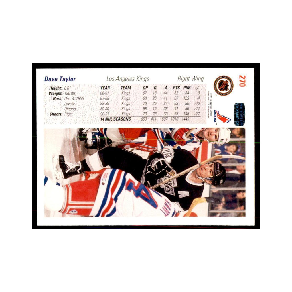 1991 Upper Deck Dave Taylor Hockey Cards #270