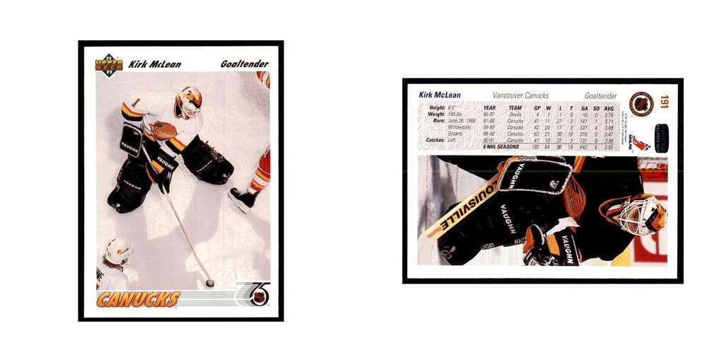 1991 Upper Deck Kirk McLean #191