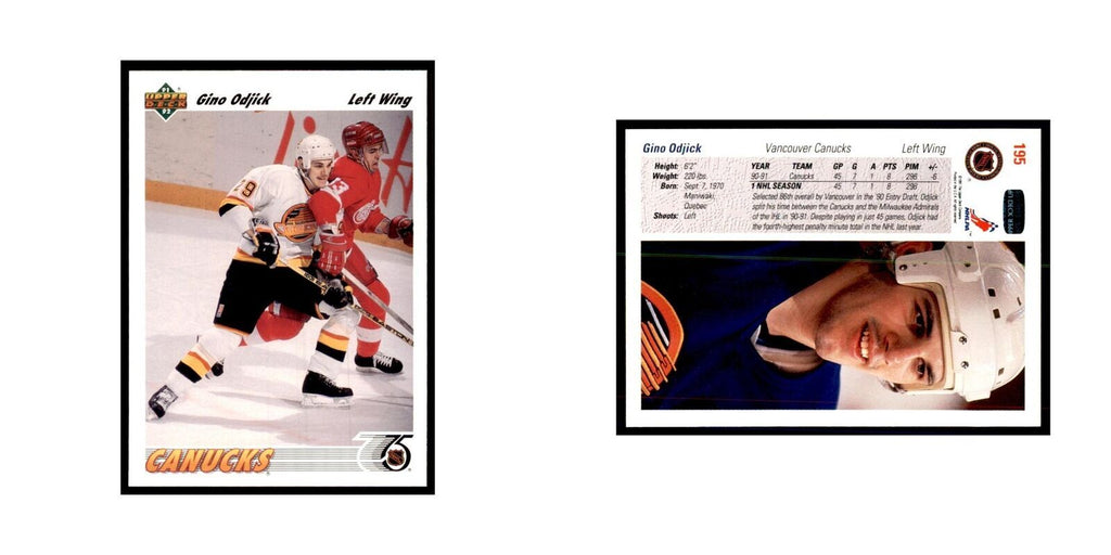 1991 Upper Deck Gino Odjick #195