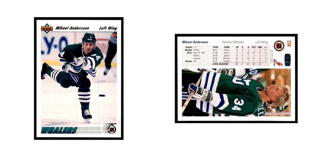 1991 Upper Deck Mikael Andersson Hockey Cards #238