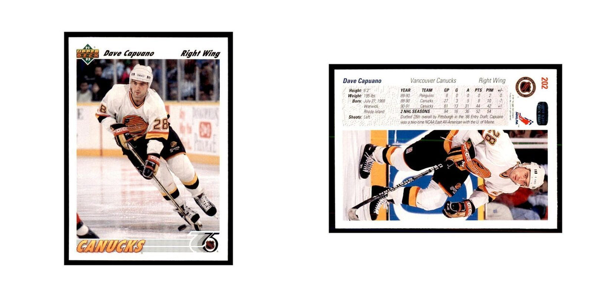 1991 Upper Deck Dave Capuano Hockey Cards #202