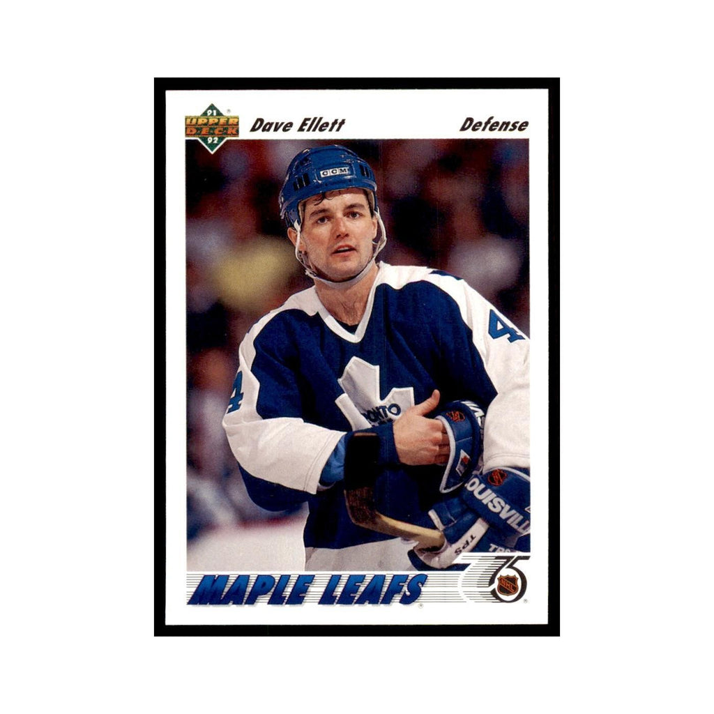 1991 Upper Deck Dave Ellett Hockey Cards #196