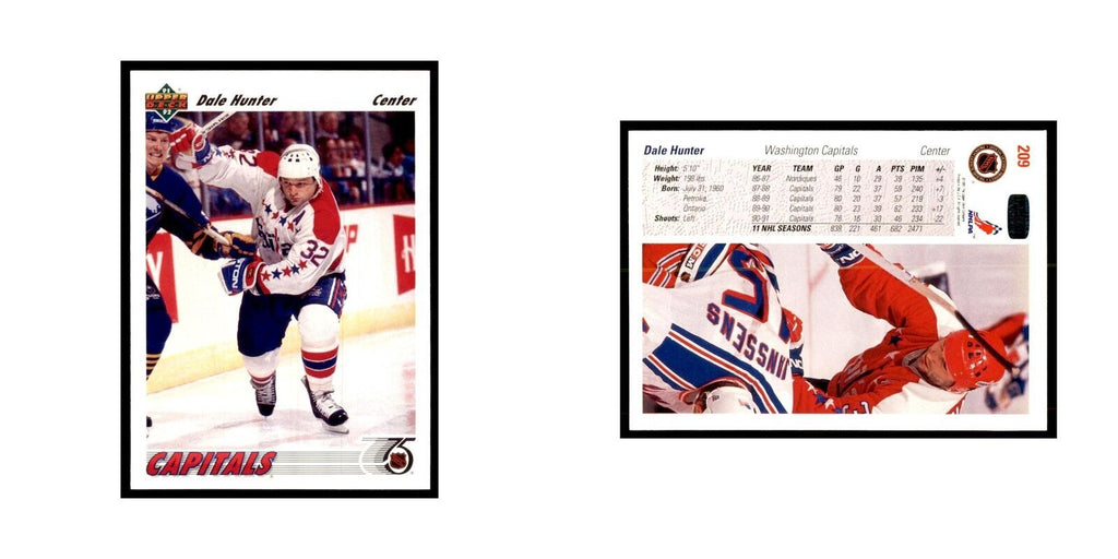 1991 Upper Deck Dale Hunter Hockey Cards #209
