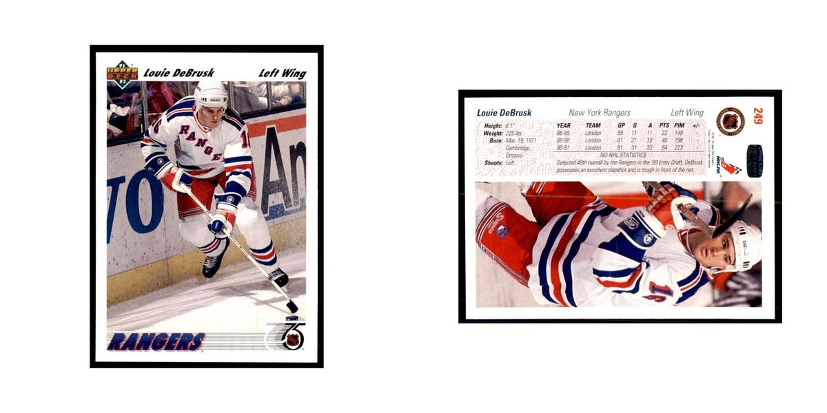 1991 Upper Deck Louie DeBrusk Hockey Cards #249