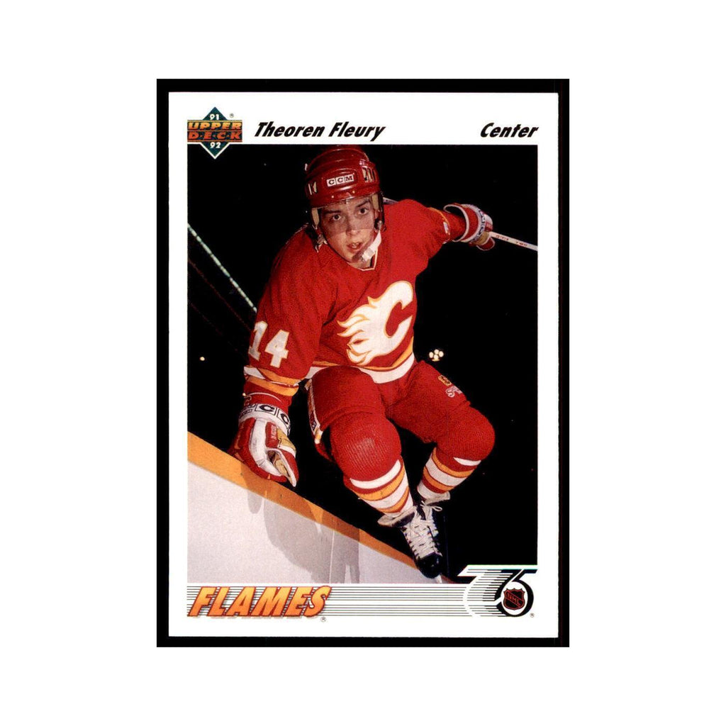 1991 Upper Deck Theo Fleury Hockey Cards #245